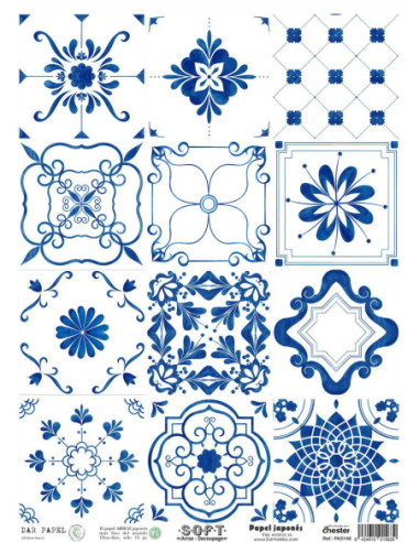 Set 8 papeles de Arroz Japnés Soft 30x42cm PASET040