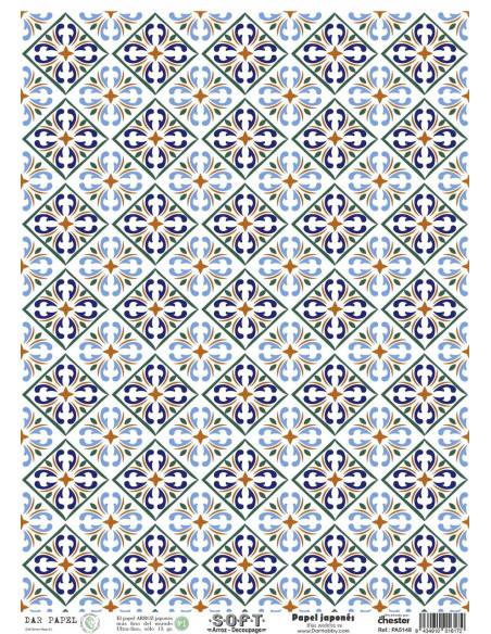 Set 8 papeles de Arroz Japnés Soft 30x42cm PASET040