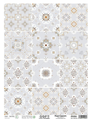 Set 8 papeles de Arroz Japnés Soft 30x42cm PASET040