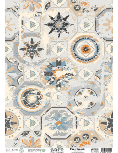 Set 8 papeles de Arroz Japnés Soft 30x42cm PASET040