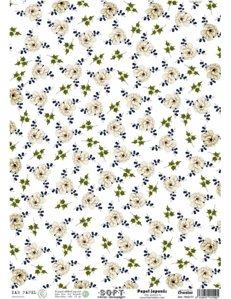 Set 8 papeles de Arroz Japnés Soft 30x42cm PASET043