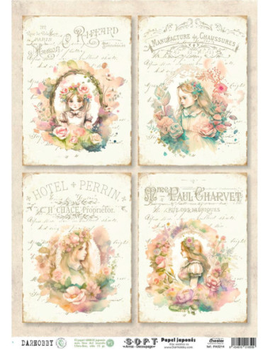Set 8 papeles de Arroz Japnés Soft 30x42cm PASET049