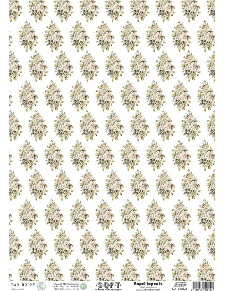 Set 8 papeles de Arroz Japnés Soft 30x42cm PASET051