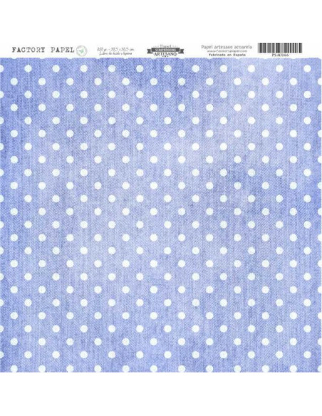 Papel Scrapbooking Artesano Premium JEANS 30,5X30,5CM. A 280 GR.  PSAC066