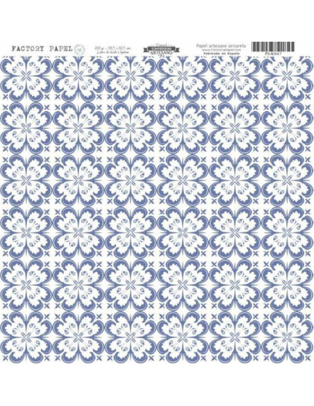 Papel Scrapbooking Artesano Premium JEANS 30,5X30,5CM. A 280 GR.  PSAC067