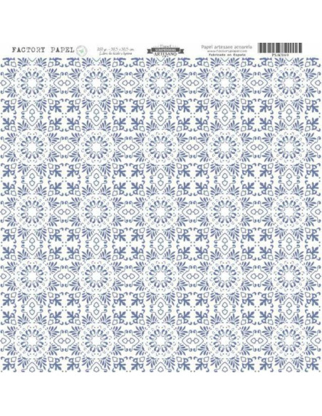 Papel Scrapbooking Artesano Premium JEANS 30,5X30,5CM. A 280 GR.  PSAC069