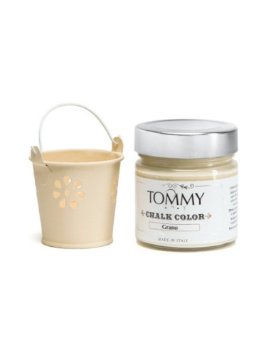 Pintura Shabby TommyArt Chalk color 140ml envase de cristal EcoFriendly SH170 Grano Wheat