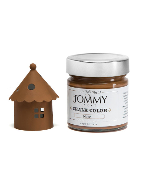 Pintura Shabby TommyArt Chalk color 140ml envase de cristal EcoFriendly SH860 Nuez Walnut